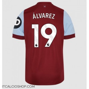 West Ham United Edson Alvarez #19 Prima Maglia 2023-24 Manica Corta